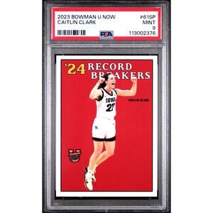 2023 Bowman U Now #61SP Caitlin Clark PSA 9
